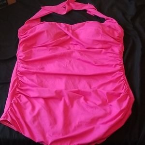 Pink one peice Catalina swim suit. Size 22w-24w